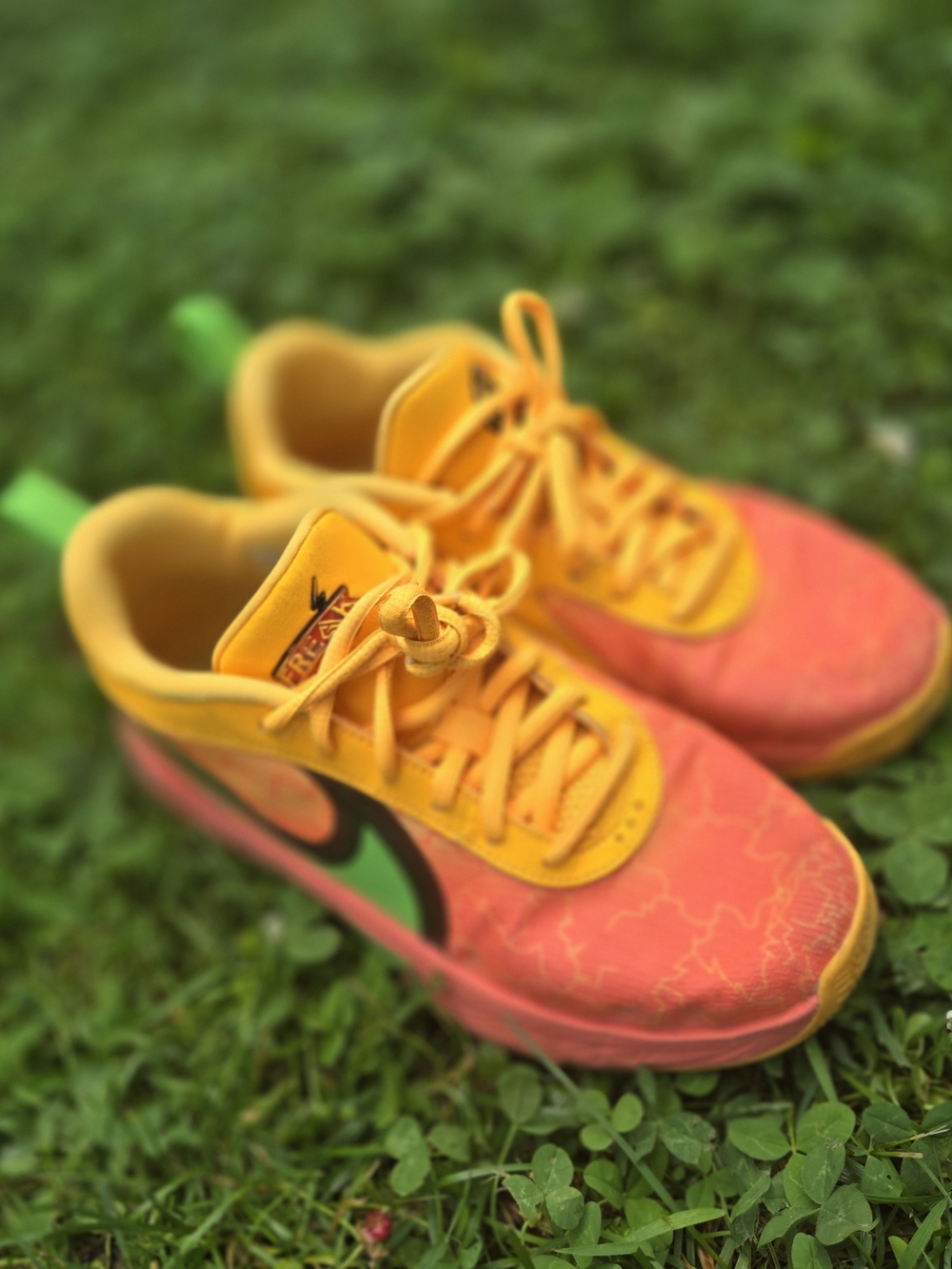 NIKE GIANNIS FREAK US4 Wild Mango / Action Green Orange